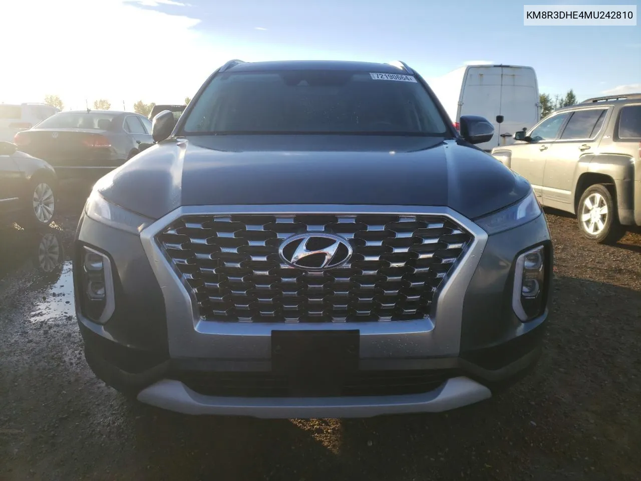 2021 Hyundai Palisade Sel VIN: KM8R3DHE4MU242810 Lot: 72190664