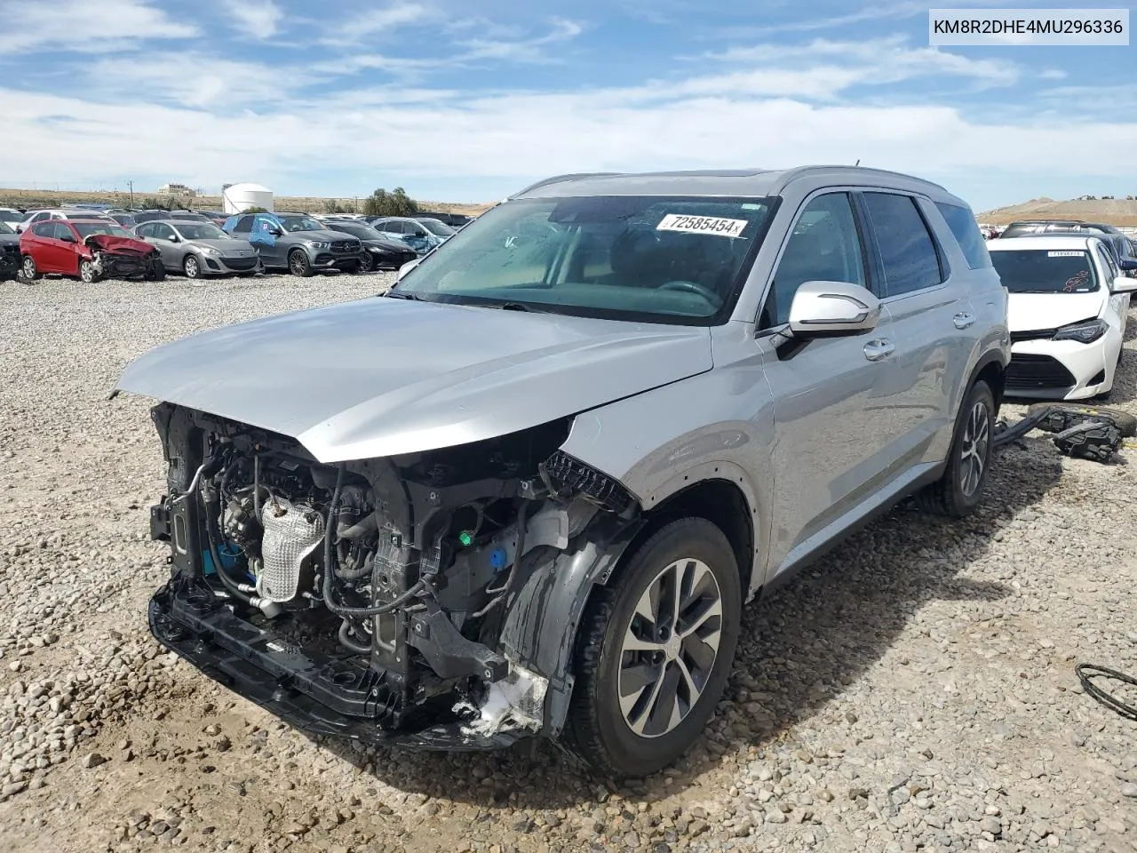 2021 Hyundai Palisade Sel VIN: KM8R2DHE4MU296336 Lot: 72585454