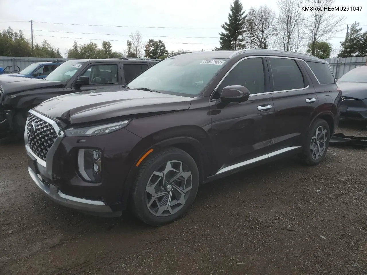 2021 Hyundai Palisade Limited VIN: KM8R5DHE6MU291047 Lot: 72892824