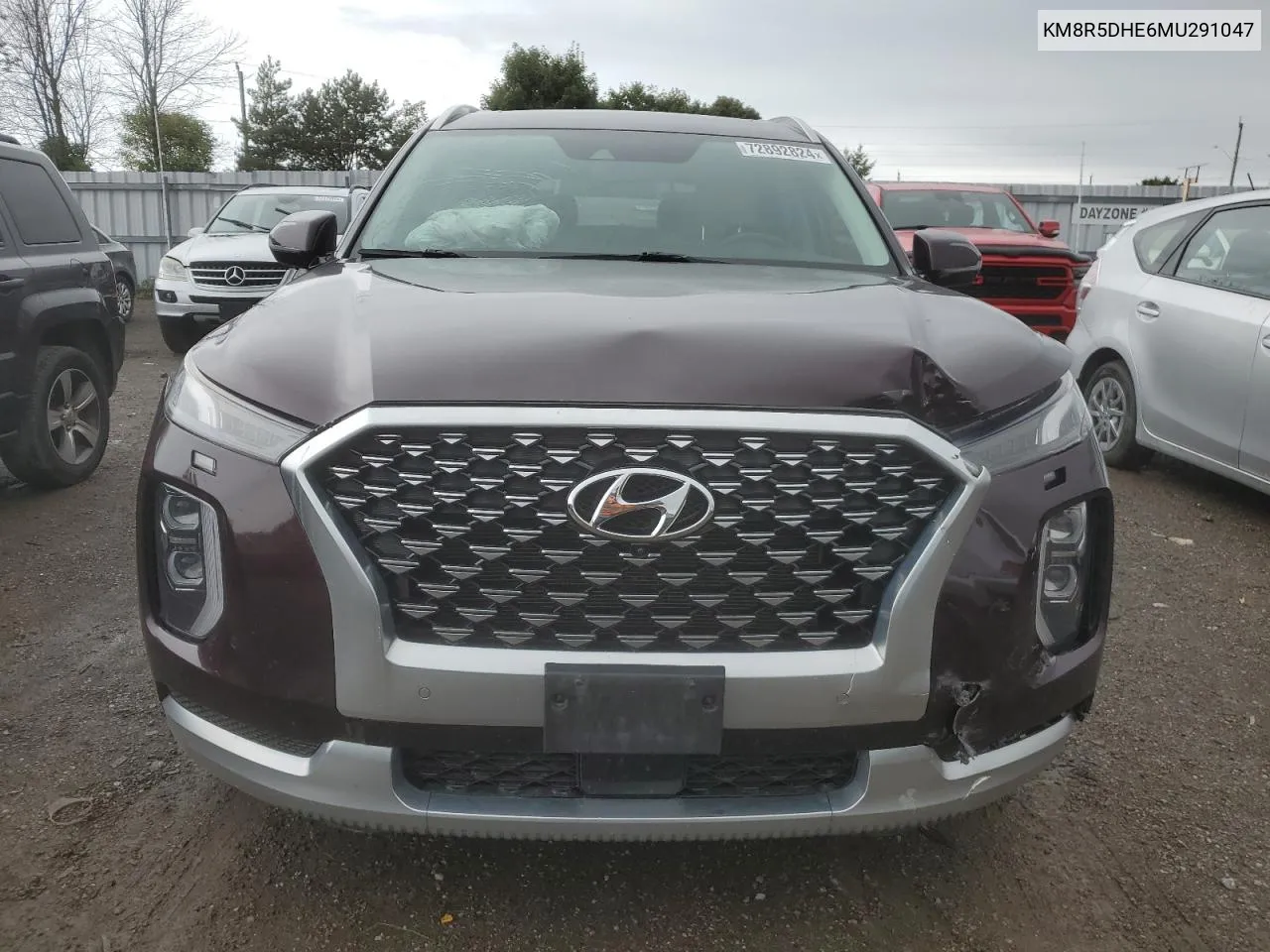 2021 Hyundai Palisade Limited VIN: KM8R5DHE6MU291047 Lot: 72892824