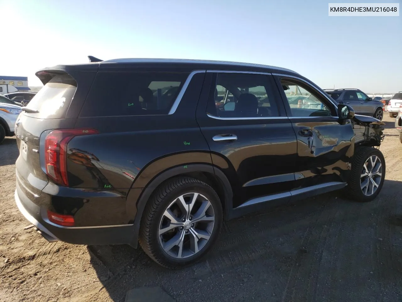 2021 Hyundai Palisade Sel VIN: KM8R4DHE3MU216048 Lot: 73392054