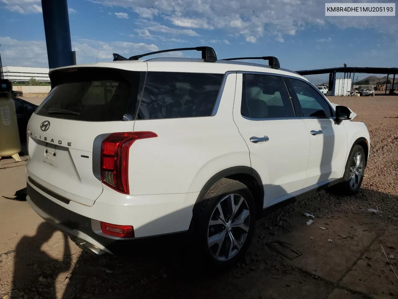 KM8R4DHE1MU205193 2021 Hyundai Palisade Sel