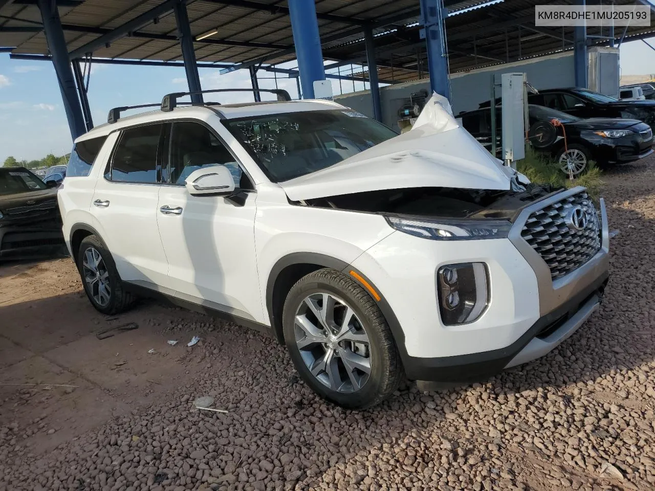 KM8R4DHE1MU205193 2021 Hyundai Palisade Sel