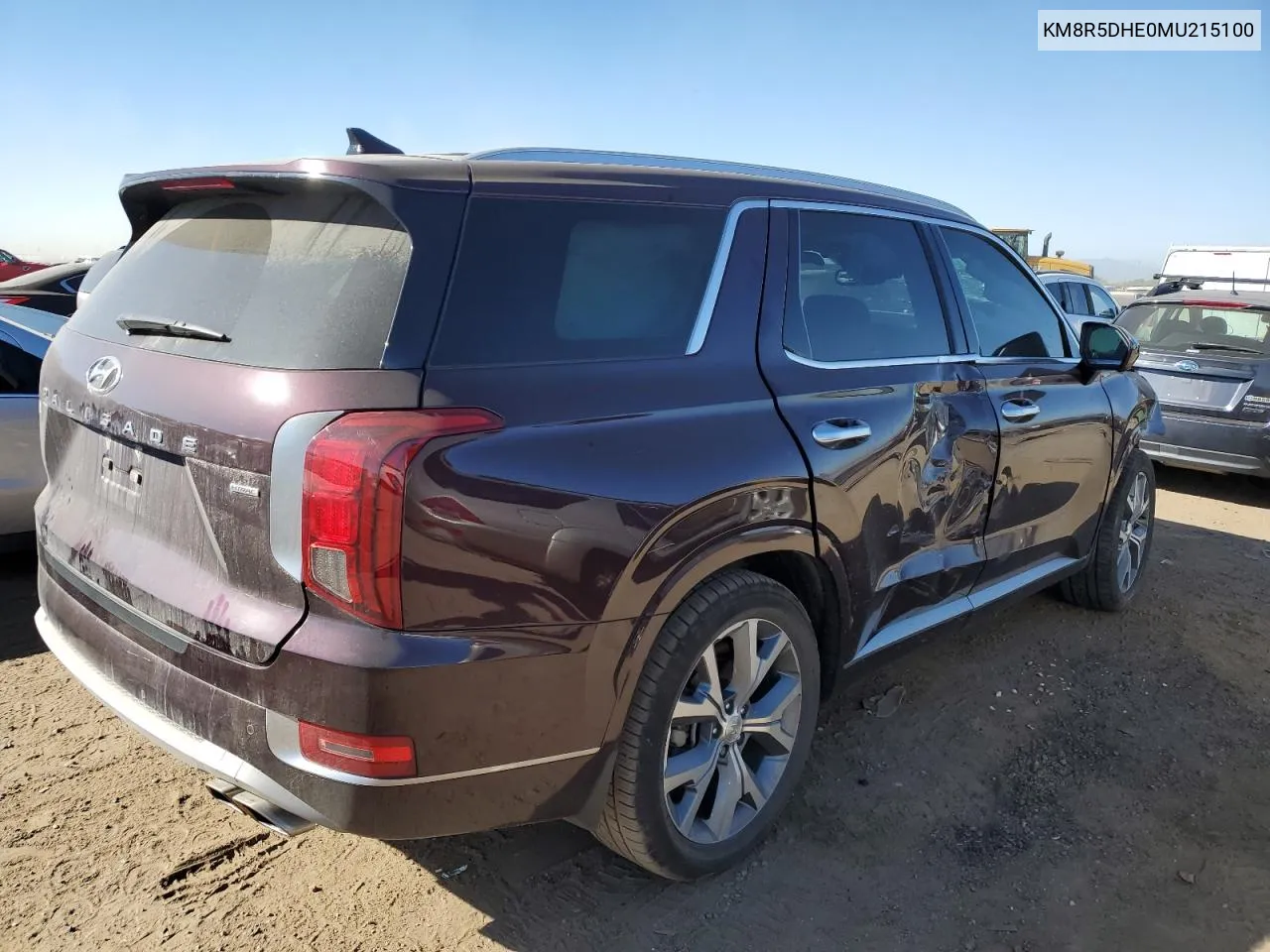 2021 Hyundai Palisade Limited VIN: KM8R5DHE0MU215100 Lot: 73890994