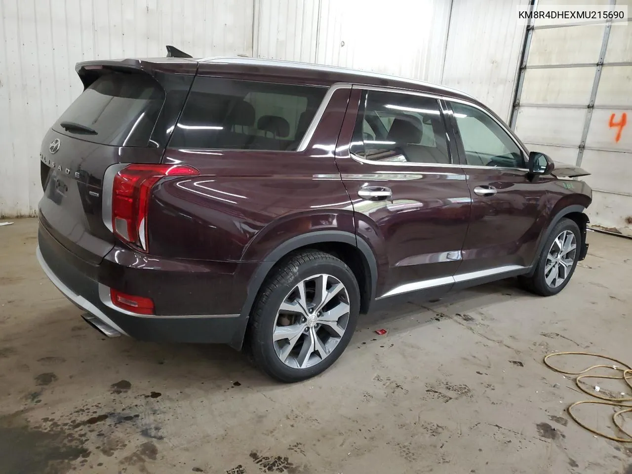 2021 Hyundai Palisade Sel VIN: KM8R4DHEXMU215690 Lot: 74077464