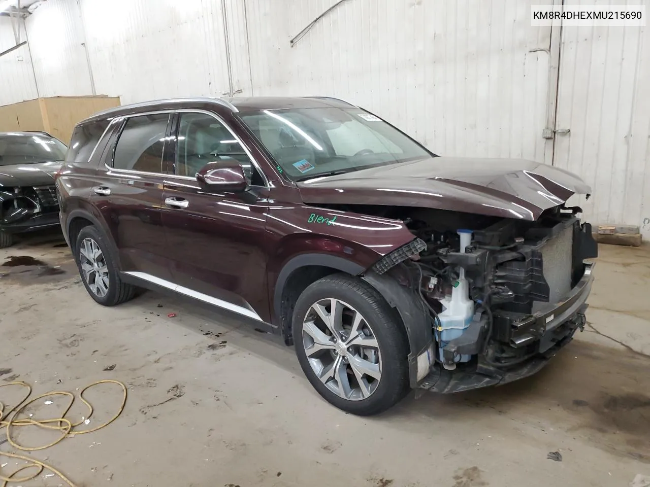 2021 Hyundai Palisade Sel VIN: KM8R4DHEXMU215690 Lot: 74077464