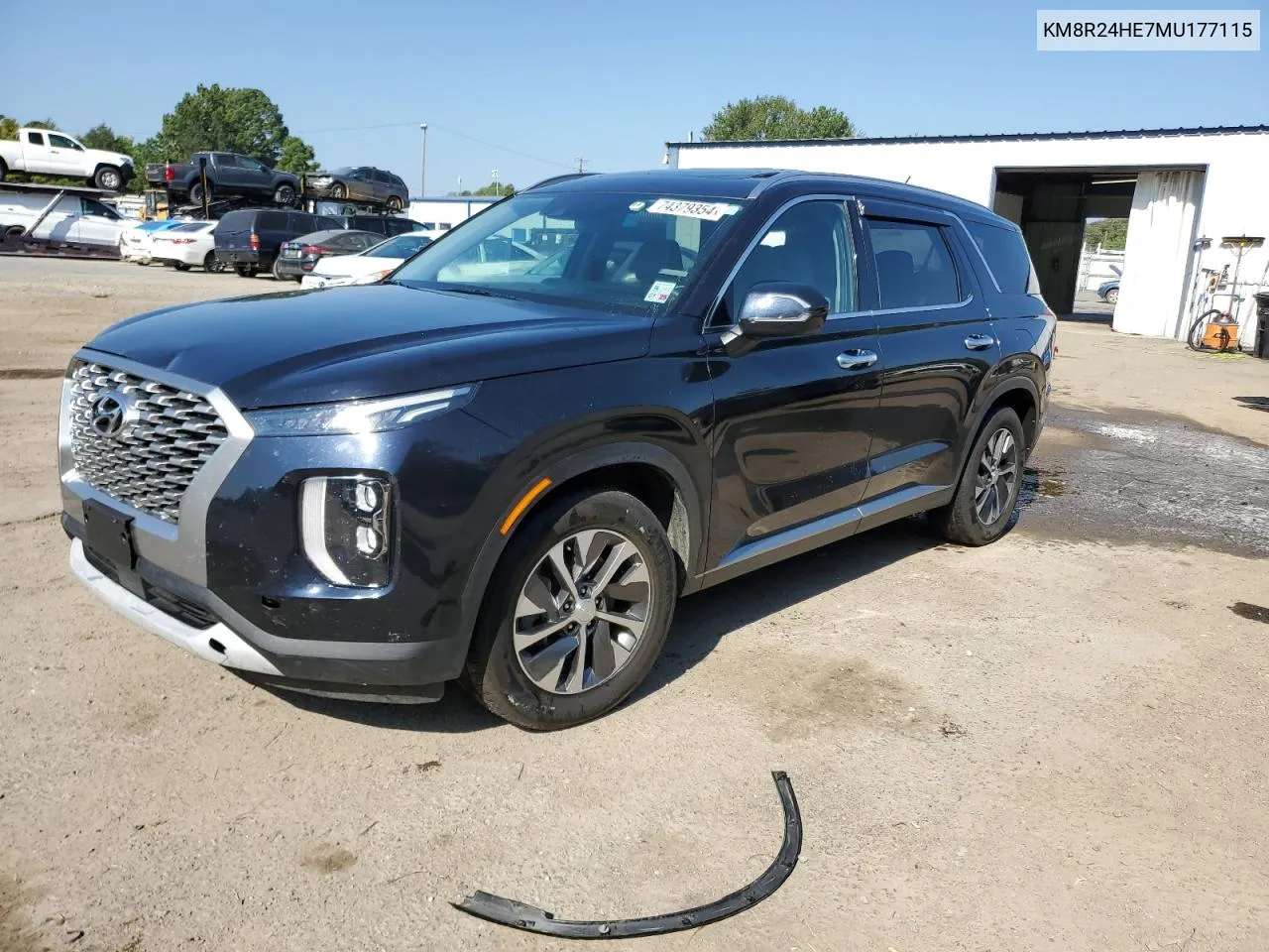 KM8R24HE7MU177115 2021 Hyundai Palisade Sel