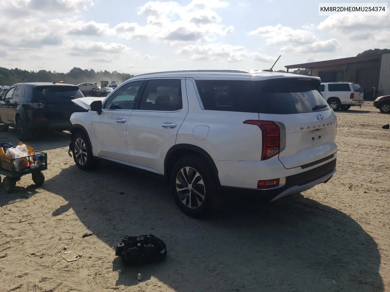 KM8R2DHE0MU254374 2021 Hyundai Palisade Sel