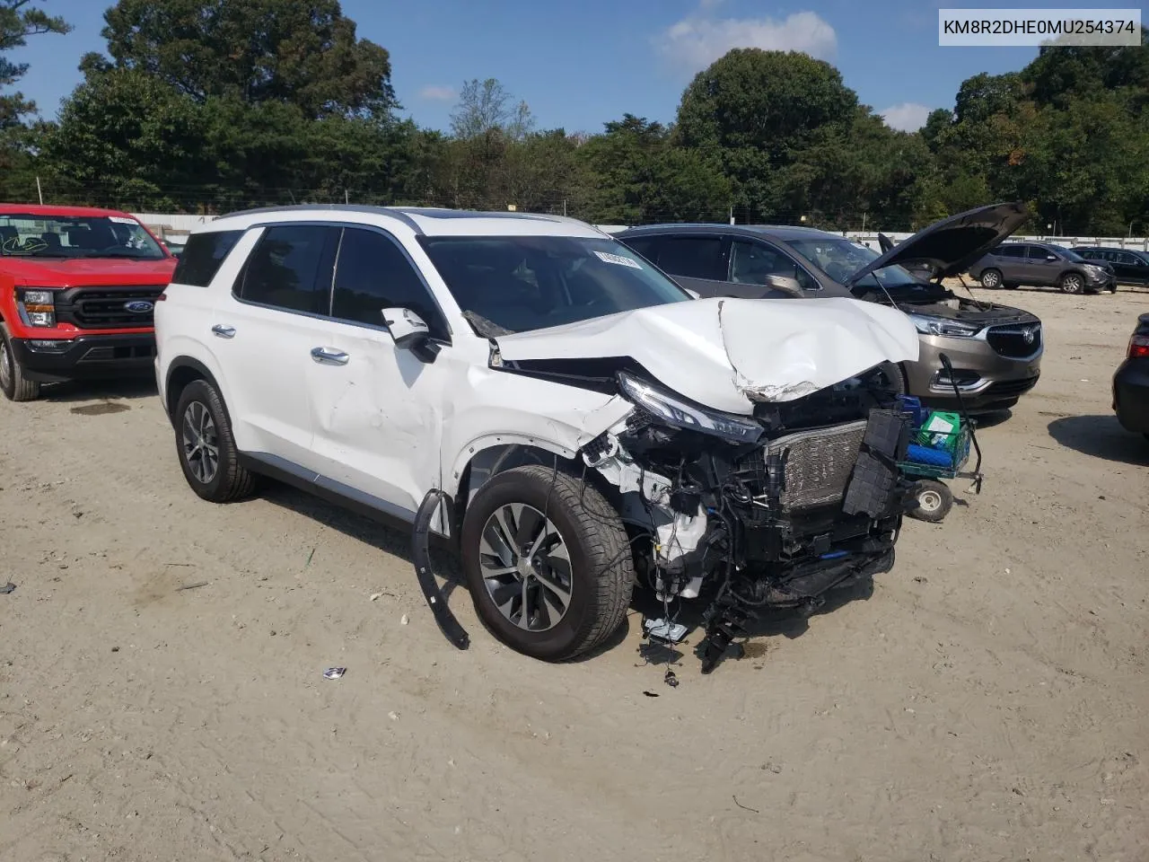 2021 Hyundai Palisade Sel VIN: KM8R2DHE0MU254374 Lot: 74502714