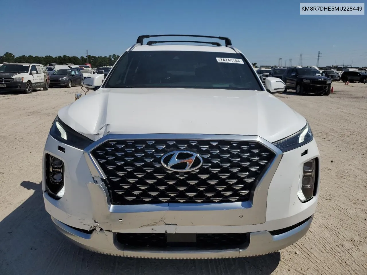 2021 Hyundai Palisade Calligraphy VIN: KM8R7DHE5MU228449 Lot: 74744744