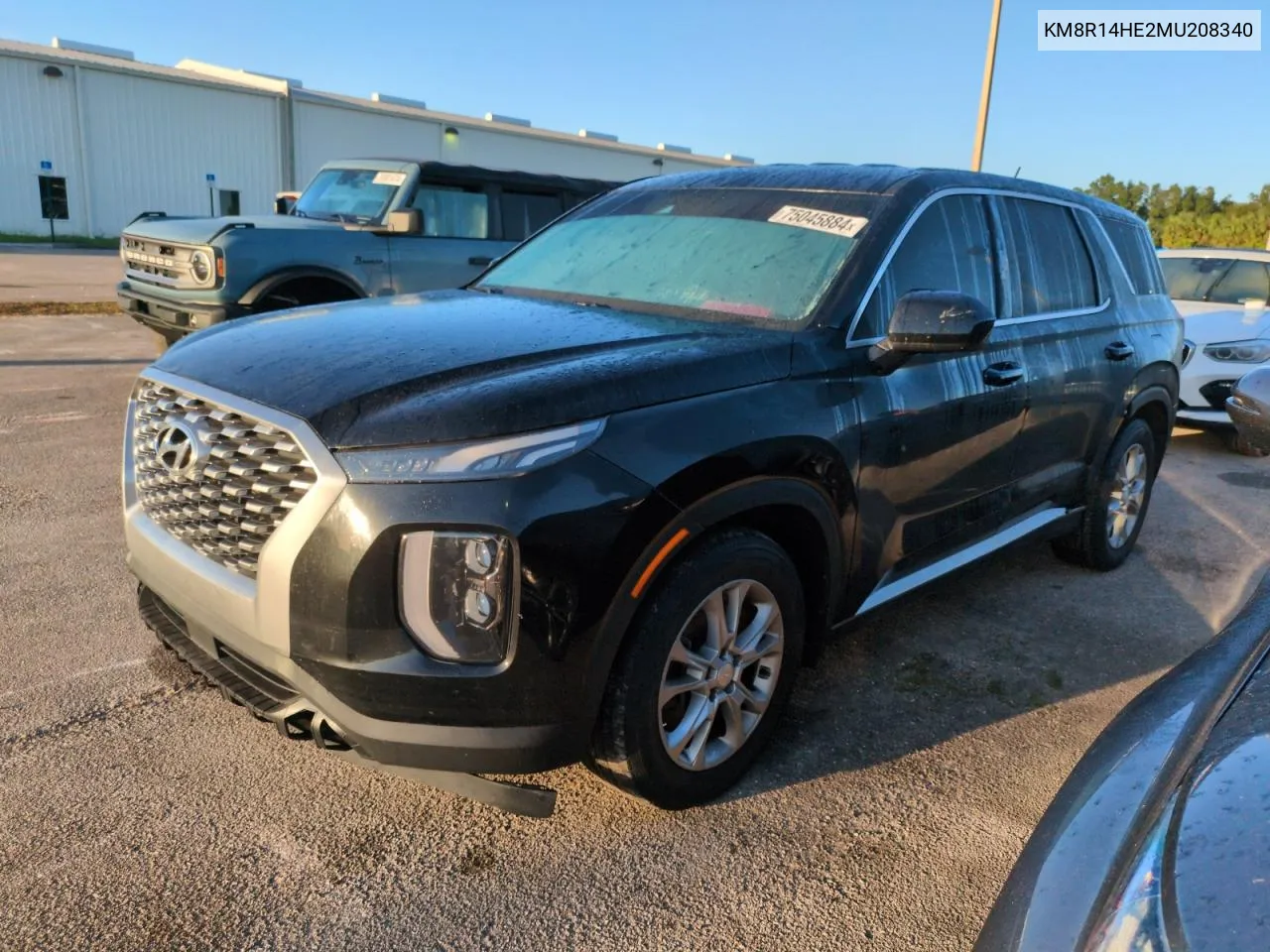 2021 Hyundai Palisade Se VIN: KM8R14HE2MU208340 Lot: 75045884