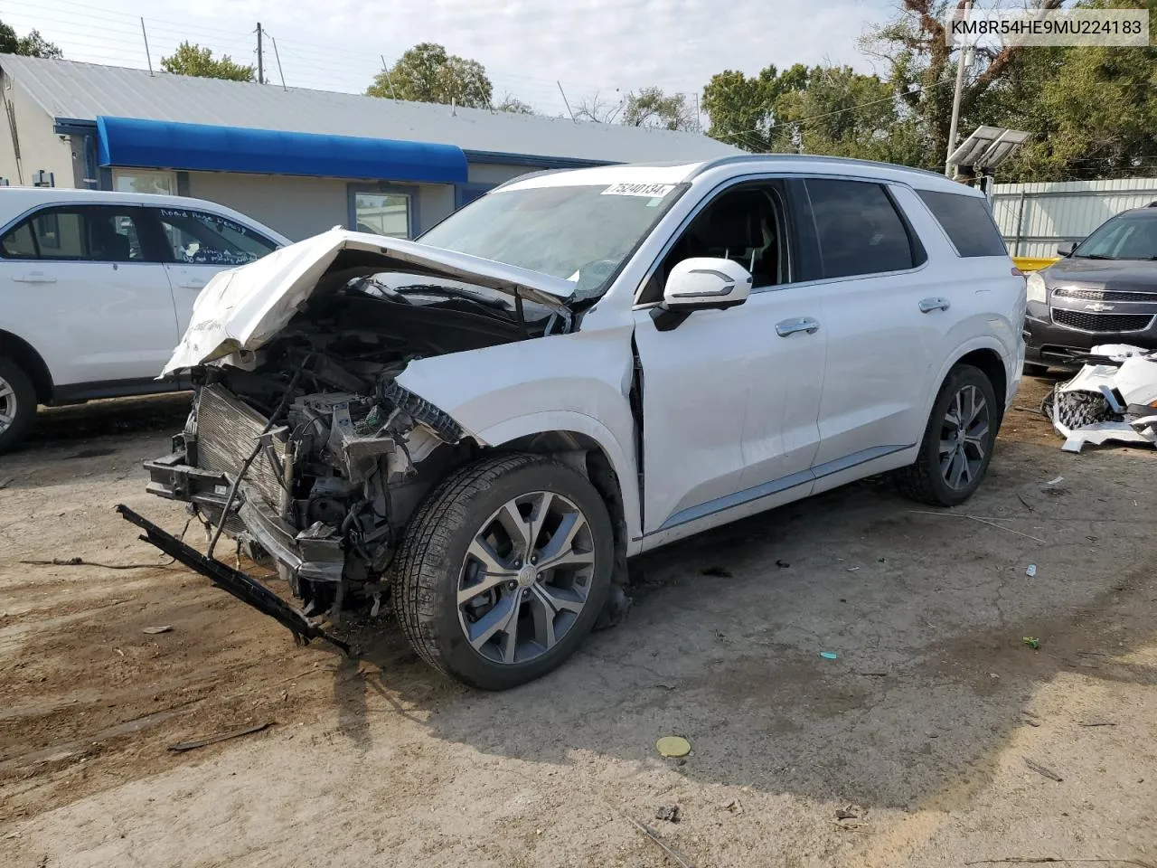 2021 Hyundai Palisade Limited VIN: KM8R54HE9MU224183 Lot: 75240134