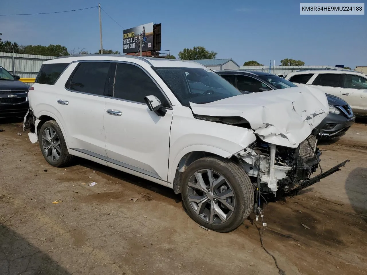 2021 Hyundai Palisade Limited VIN: KM8R54HE9MU224183 Lot: 75240134