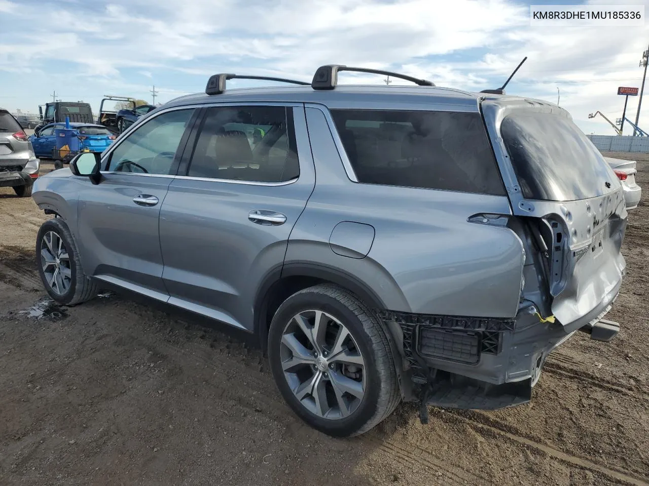 2021 Hyundai Palisade Sel VIN: KM8R3DHE1MU185336 Lot: 75406044