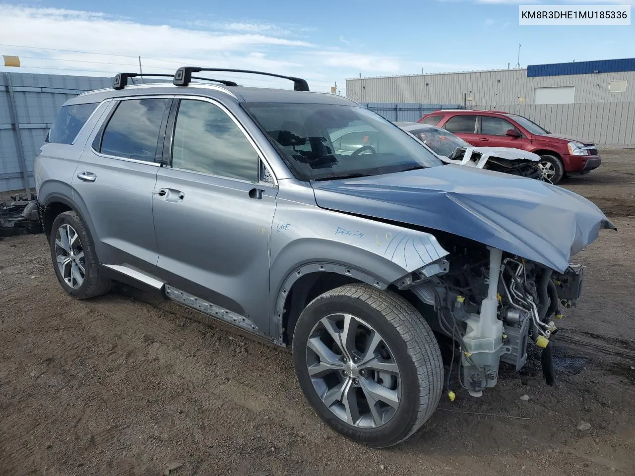 2021 Hyundai Palisade Sel VIN: KM8R3DHE1MU185336 Lot: 75406044