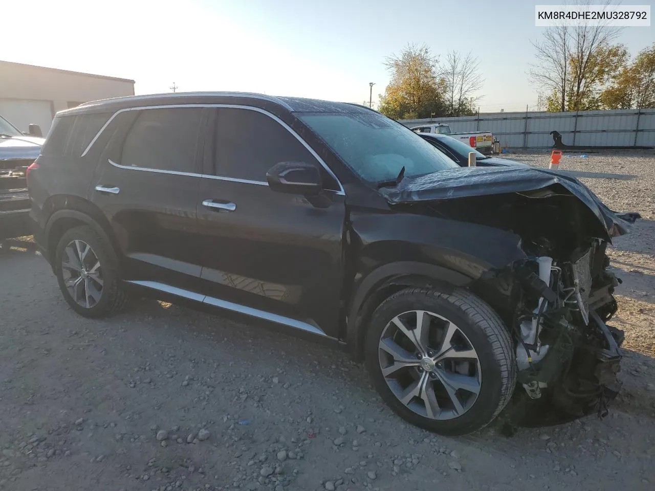 KM8R4DHE2MU328792 2021 Hyundai Palisade Sel