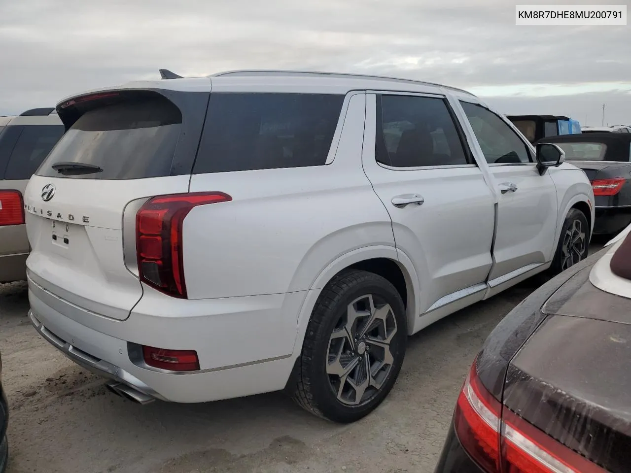 2021 Hyundai Palisade Calligraphy VIN: KM8R7DHE8MU200791 Lot: 75854544