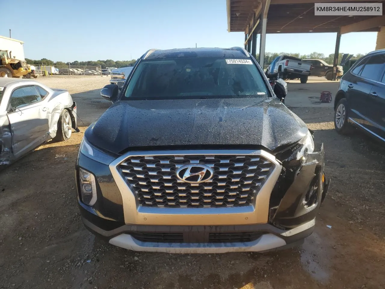 2021 Hyundai Palisade Sel VIN: KM8R34HE4MU258912 Lot: 75914534