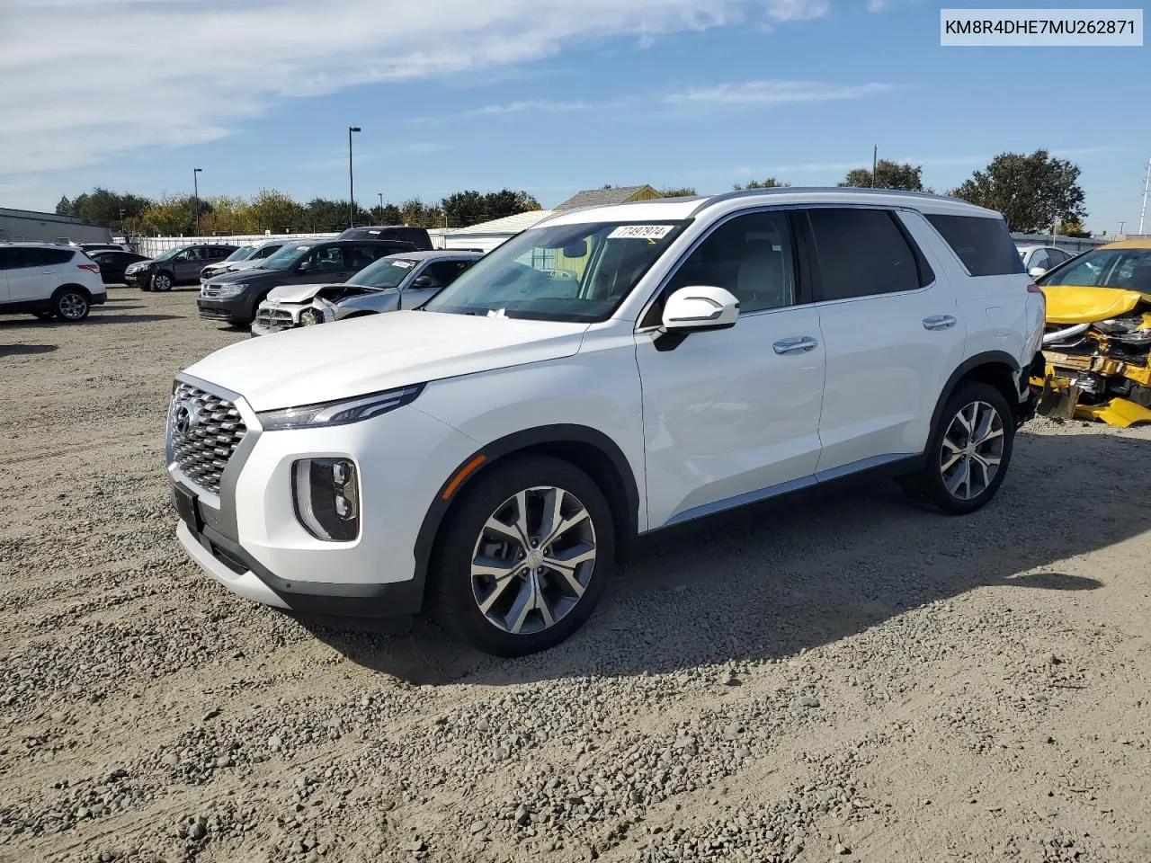 2021 Hyundai Palisade Sel VIN: KM8R4DHE7MU262871 Lot: 77497974