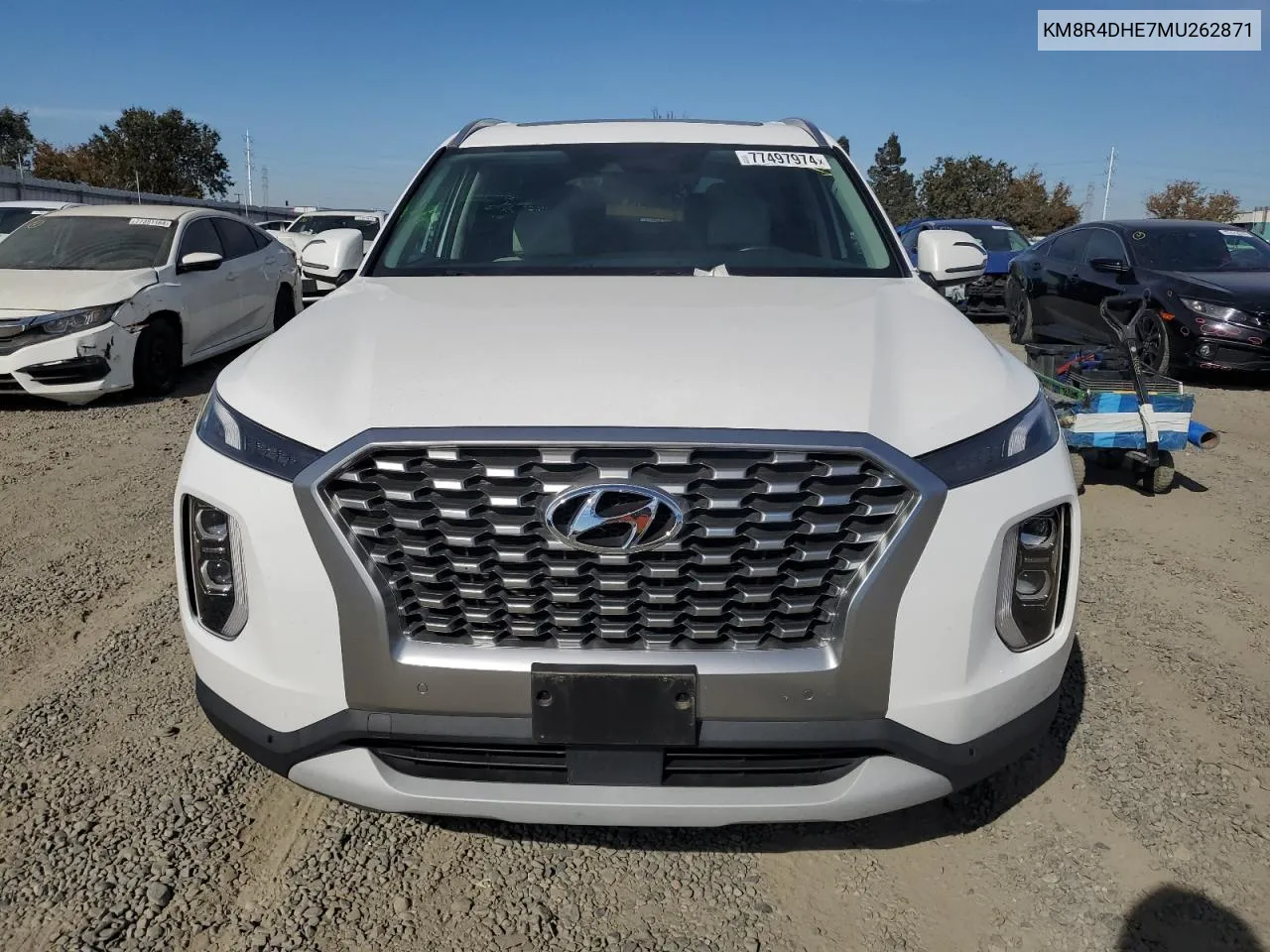 2021 Hyundai Palisade Sel VIN: KM8R4DHE7MU262871 Lot: 77497974