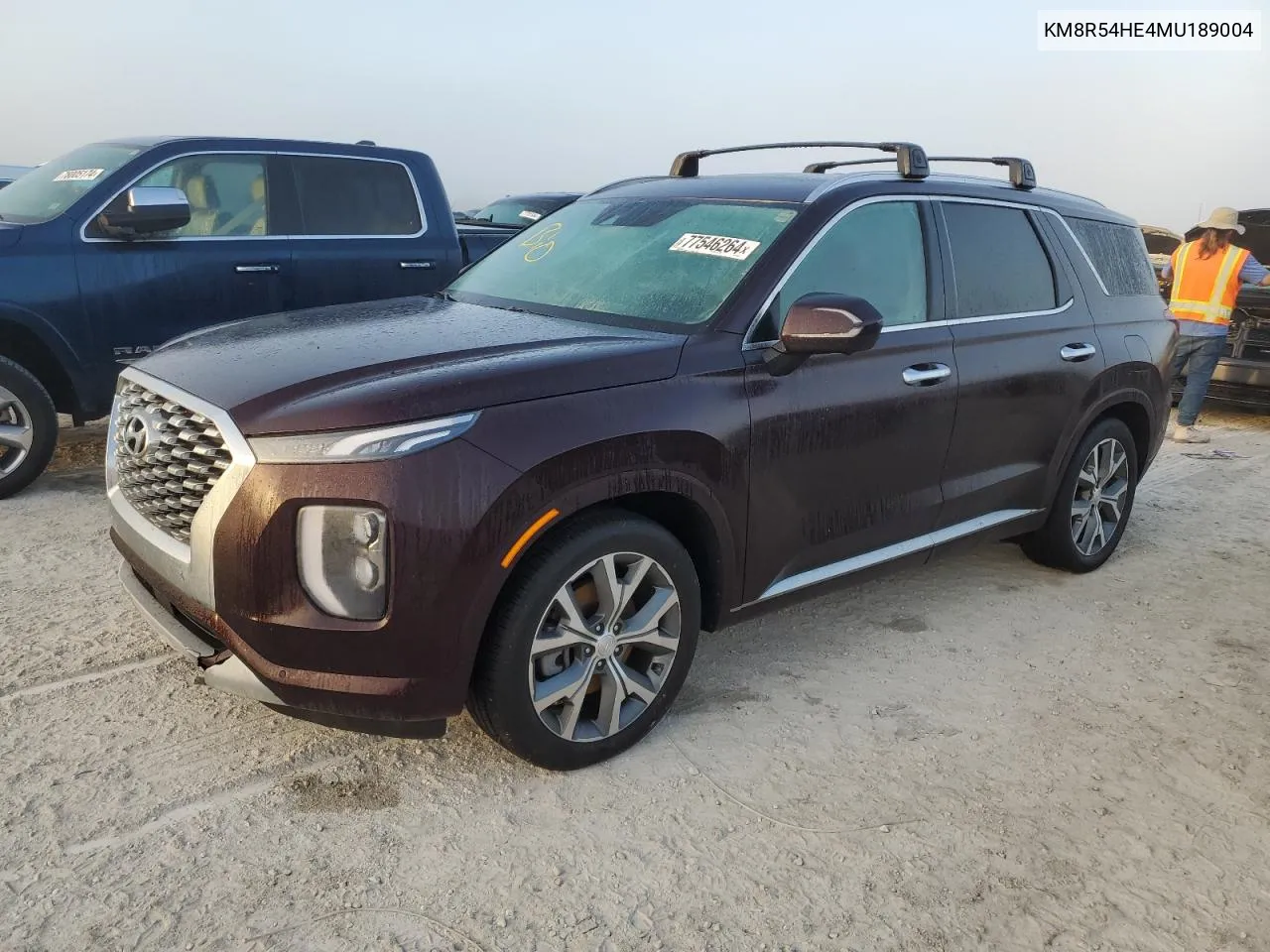 2021 Hyundai Palisade Limited VIN: KM8R54HE4MU189004 Lot: 77546264