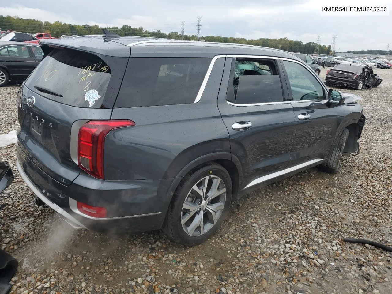 2021 Hyundai Palisade Limited VIN: KM8R54HE3MU245756 Lot: 78416504