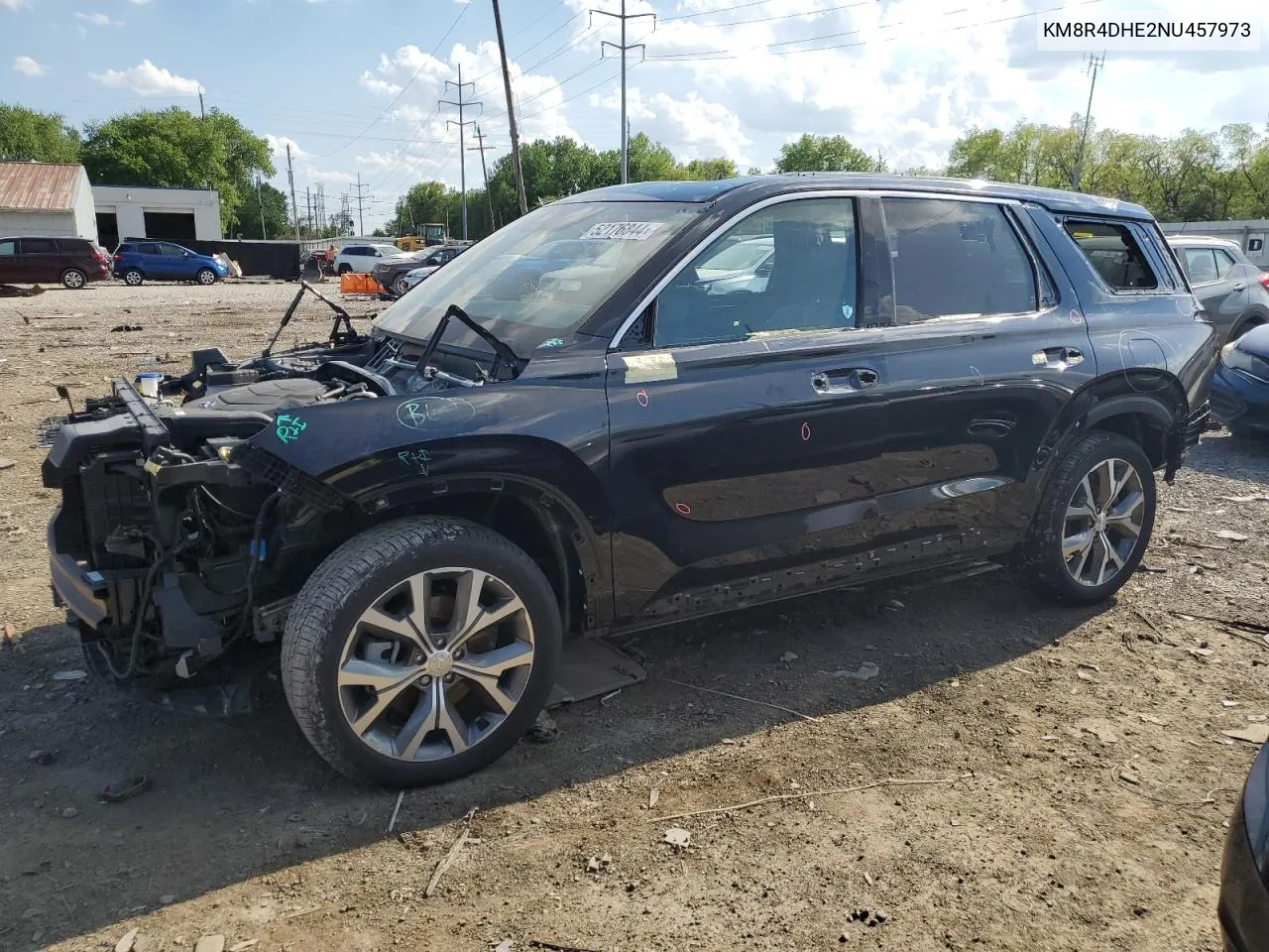 KM8R4DHE2NU457973 2022 Hyundai Palisade Sel