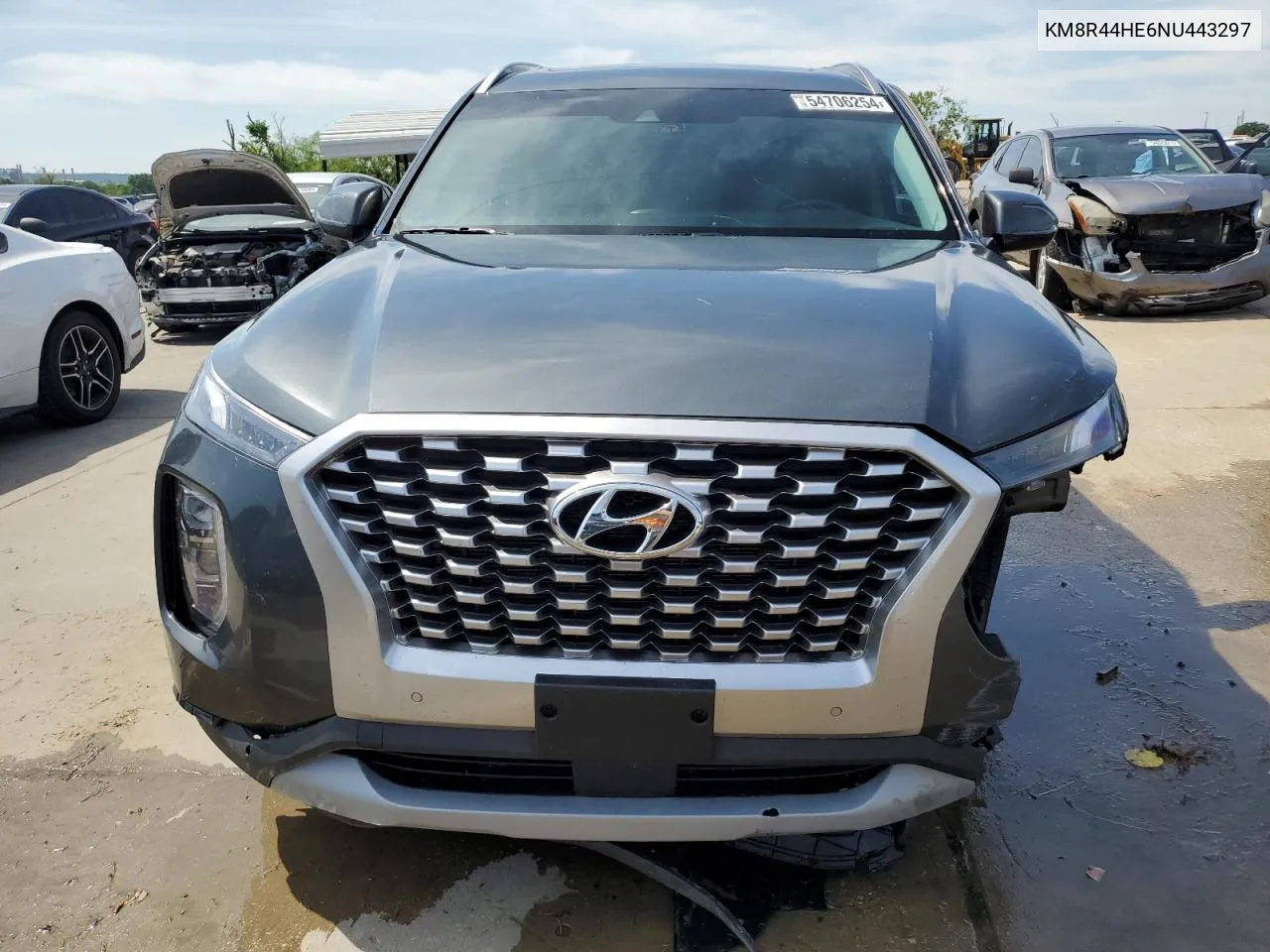 2022 Hyundai Palisade Sel VIN: KM8R44HE6NU443297 Lot: 54706254