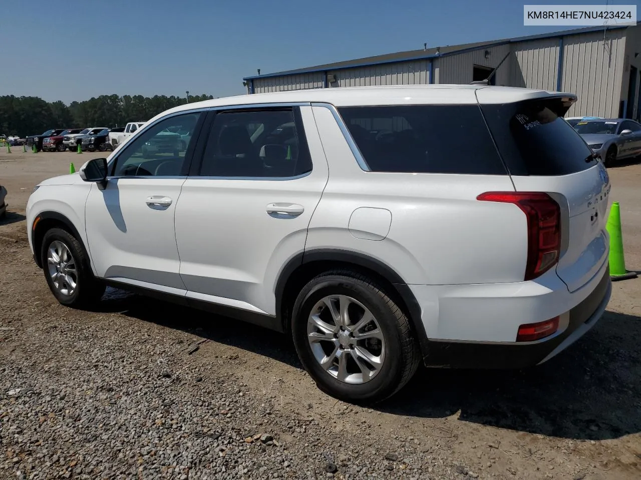 KM8R14HE7NU423424 2022 Hyundai Palisade Se