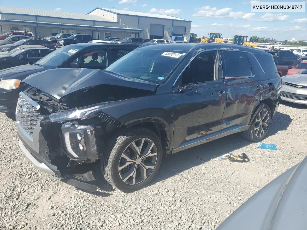 2022 Hyundai Palisade Limited VIN: KM8R54HE0NU348747 Lot: 58080014