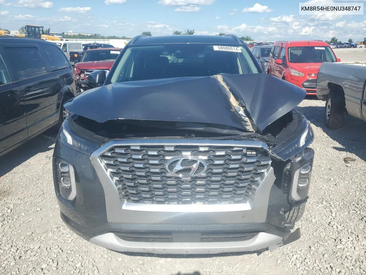 2022 Hyundai Palisade Limited VIN: KM8R54HE0NU348747 Lot: 58080014