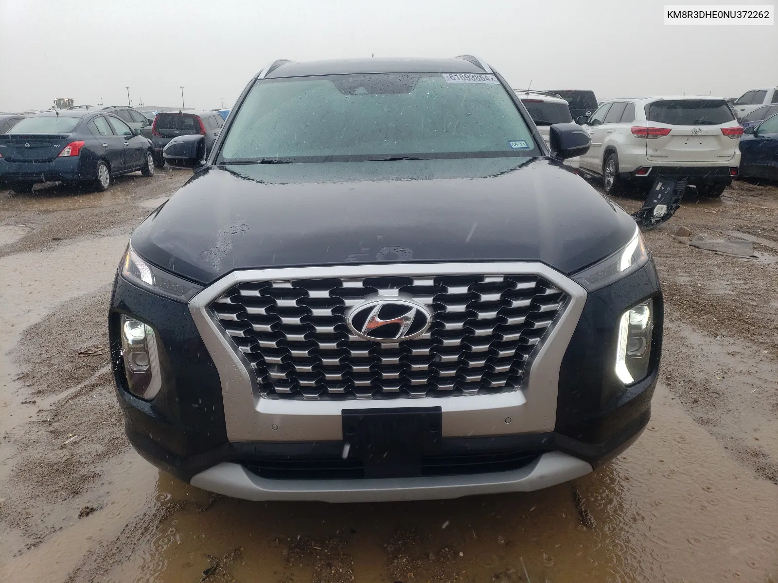 2022 Hyundai Palisade Sel VIN: KM8R3DHE0NU372262 Lot: 61693864