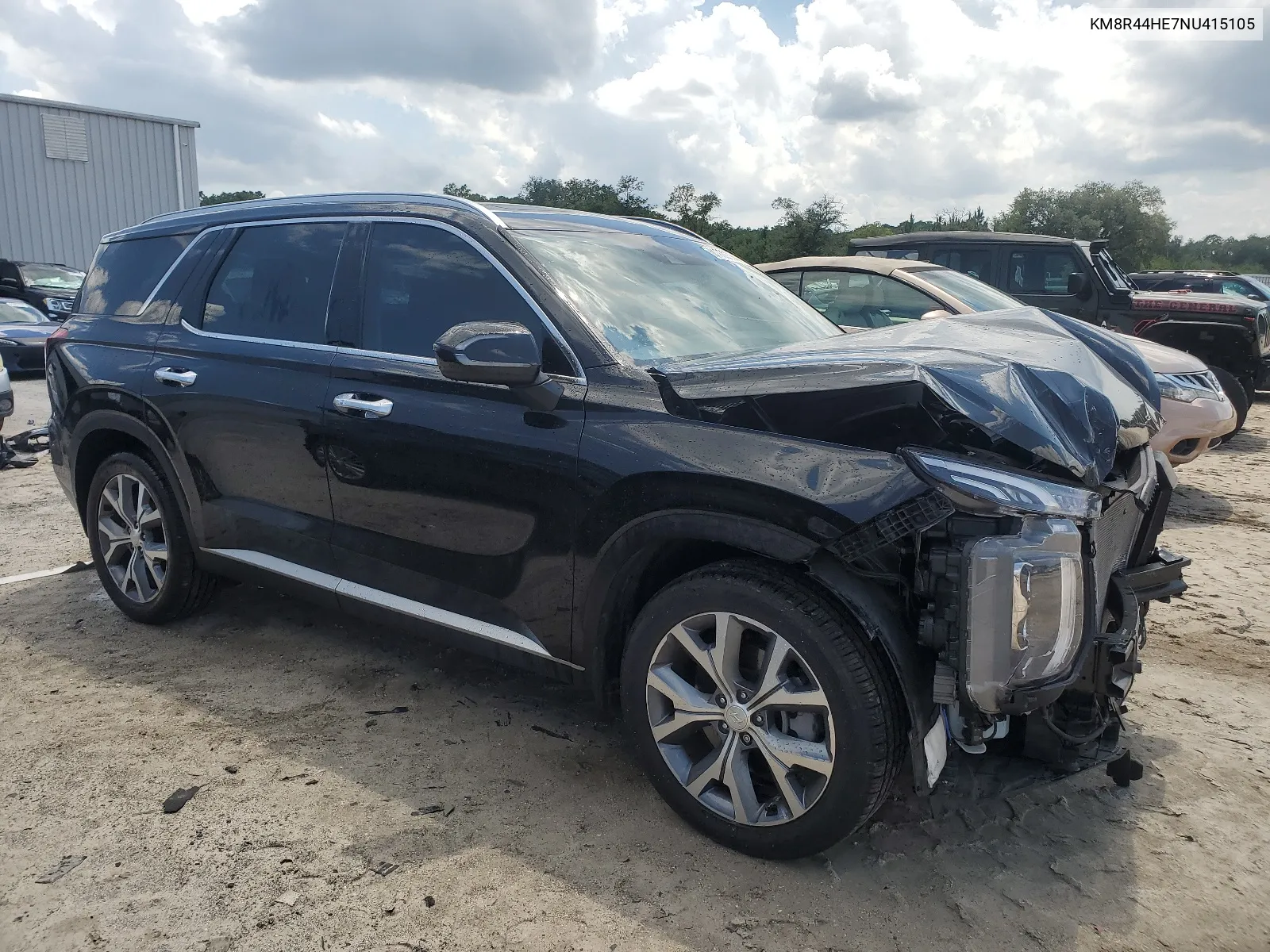 2022 Hyundai Palisade Sel VIN: KM8R44HE7NU415105 Lot: 61989784