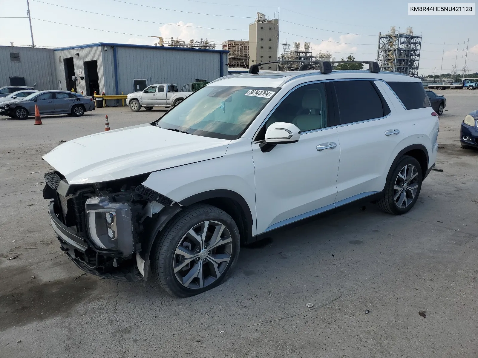 2022 Hyundai Palisade Sel VIN: KM8R44HE5NU421128 Lot: 66043094