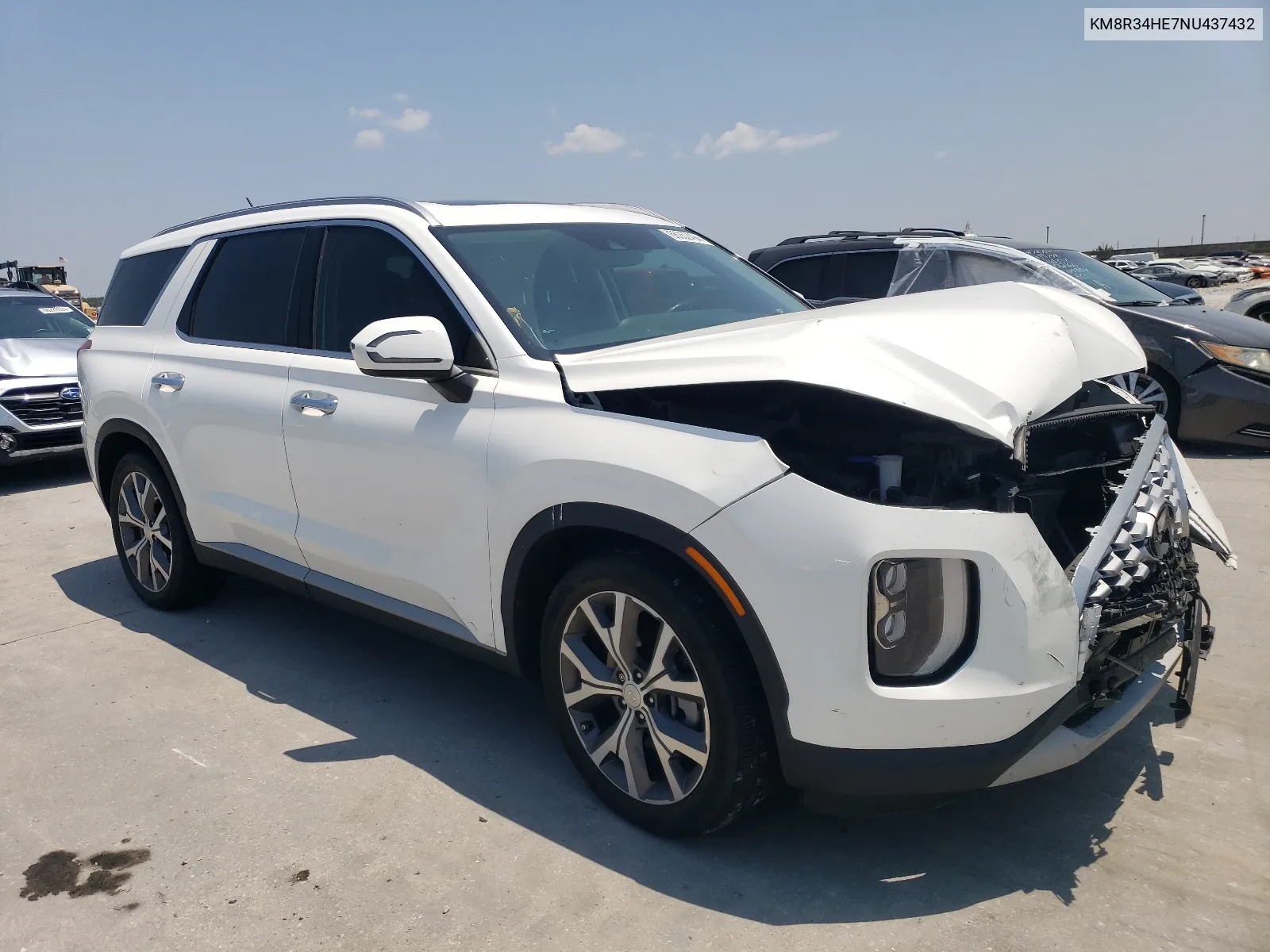 2022 Hyundai Palisade Sel VIN: KM8R34HE7NU437432 Lot: 66352494