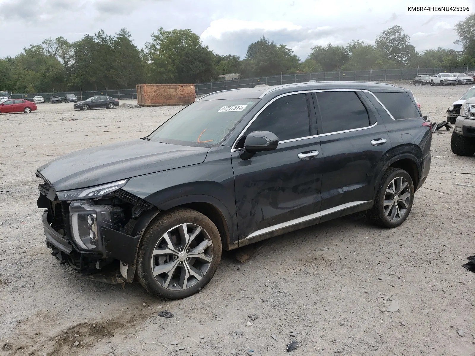 KM8R44HE6NU425396 2022 Hyundai Palisade Sel