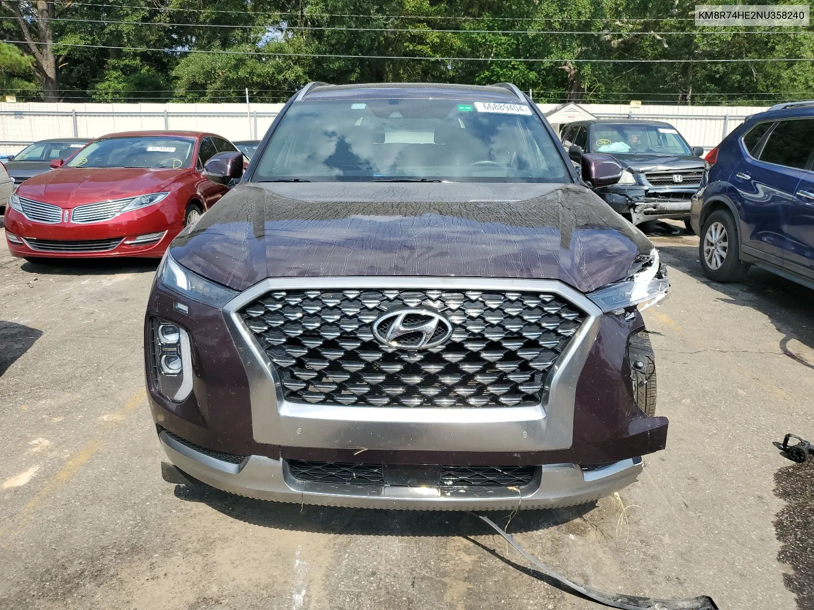 2022 Hyundai Palisade Calligraphy VIN: KM8R74HE2NU358240 Lot: 66889404