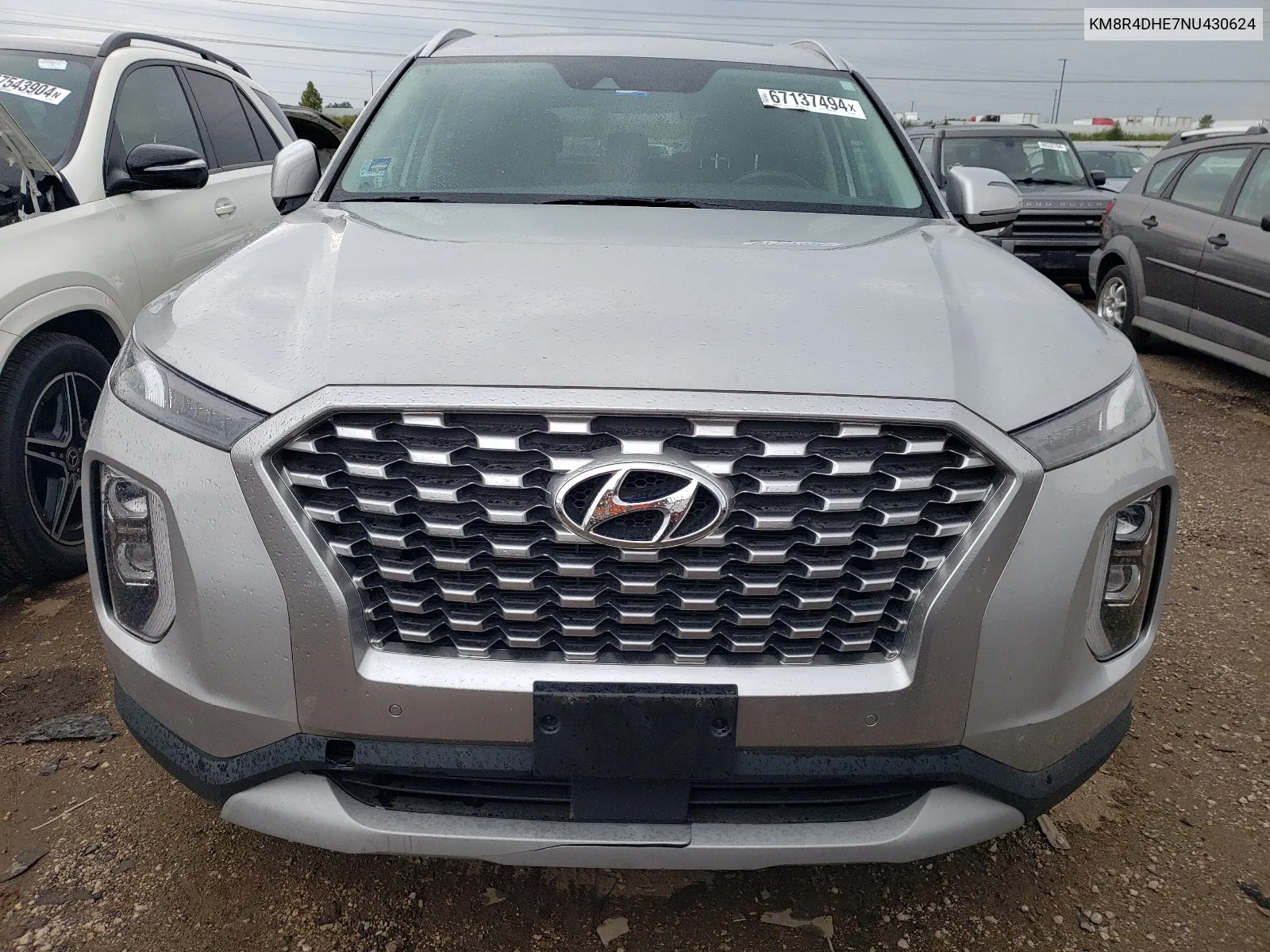 2022 Hyundai Palisade Sel VIN: KM8R4DHE7NU430624 Lot: 67137494