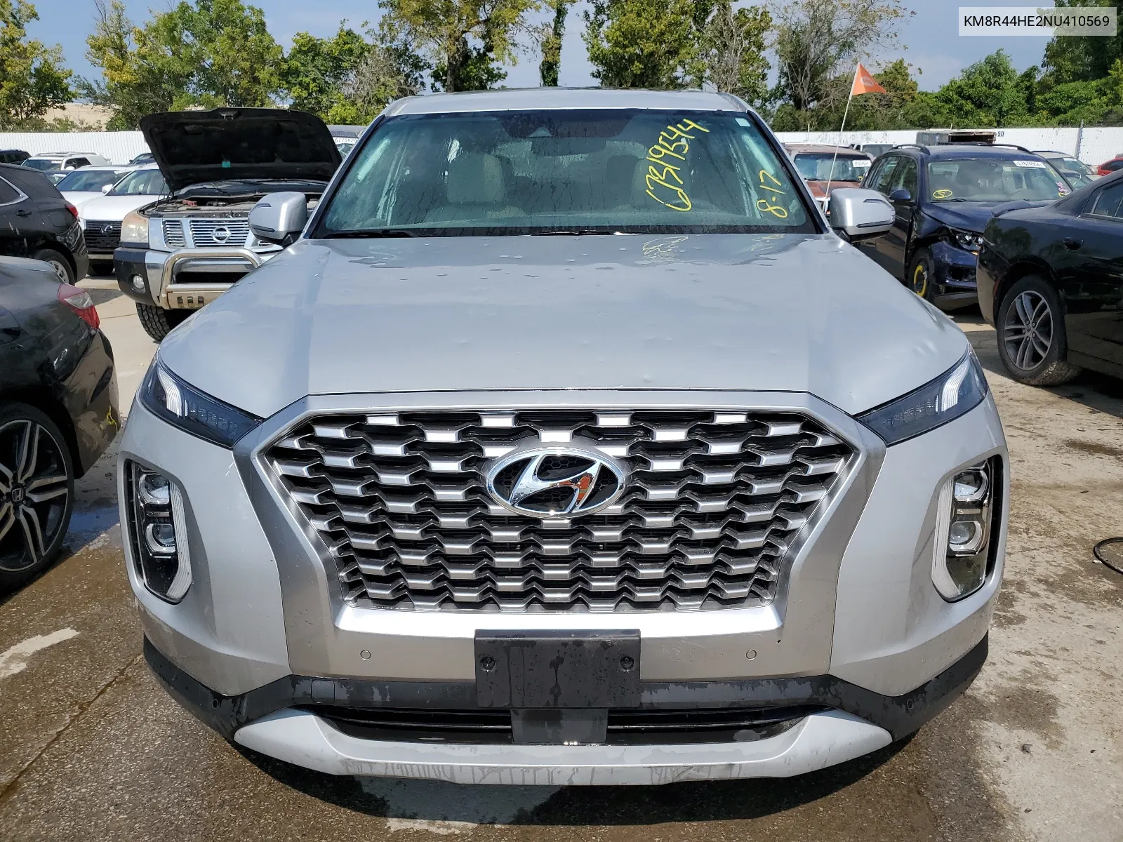 2022 Hyundai Palisade Sel VIN: KM8R44HE2NU410569 Lot: 67319544