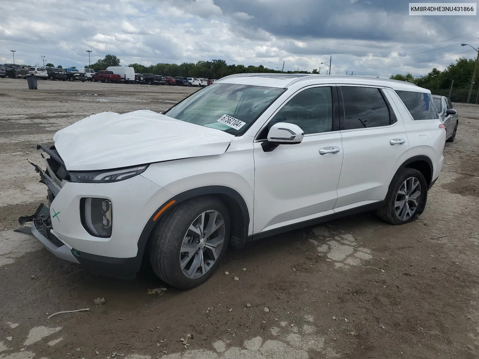 2022 Hyundai Palisade Sel VIN: KM8R4DHE3NU431866 Lot: 67562104