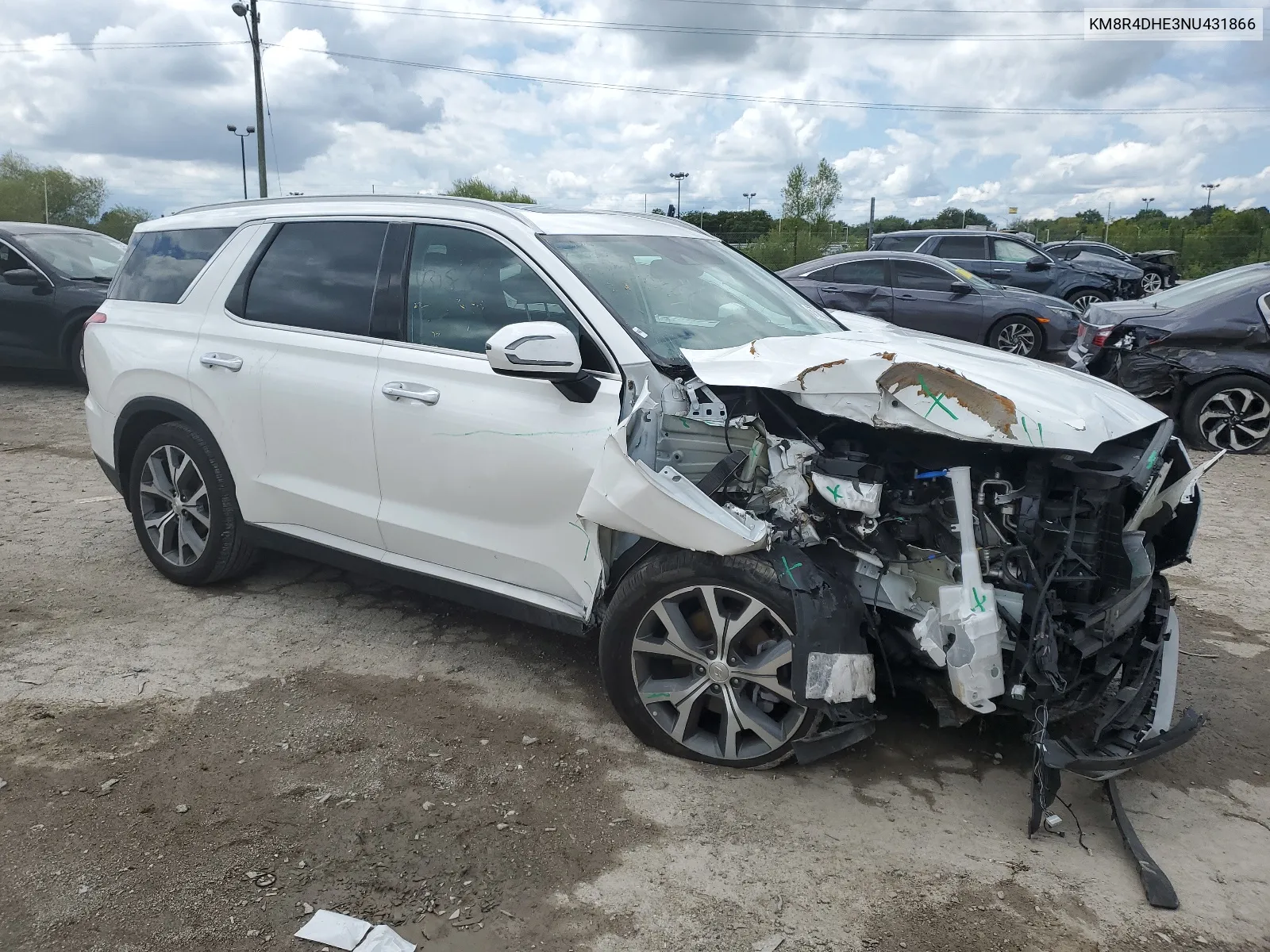 2022 Hyundai Palisade Sel VIN: KM8R4DHE3NU431866 Lot: 67562104