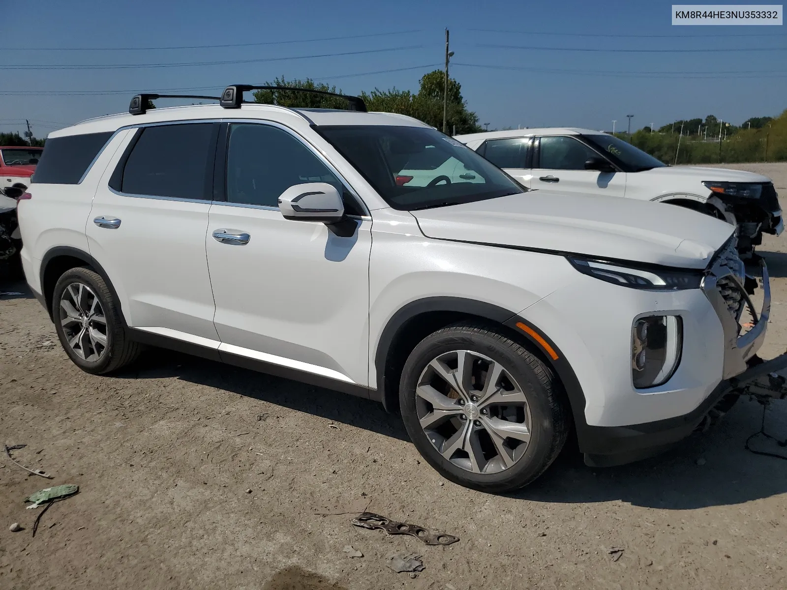 2022 Hyundai Palisade Sel VIN: KM8R44HE3NU353332 Lot: 68791254