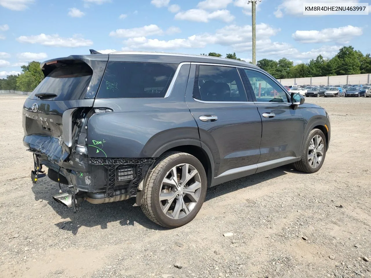 2022 Hyundai Palisade Sel VIN: KM8R4DHE2NU463997 Lot: 69673844