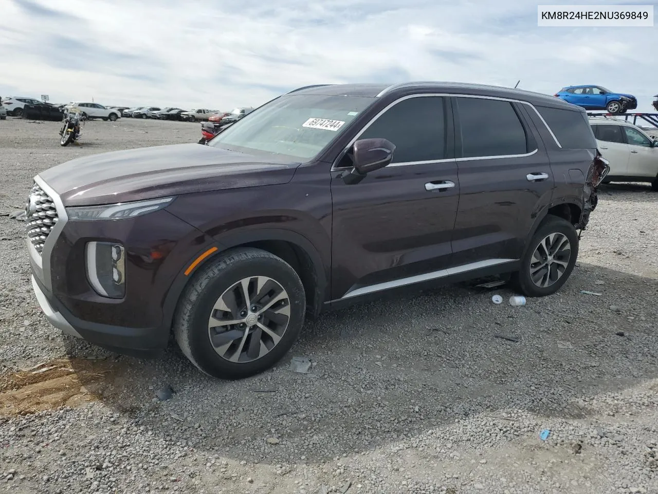 2022 Hyundai Palisade Sel VIN: KM8R24HE2NU369849 Lot: 69747244