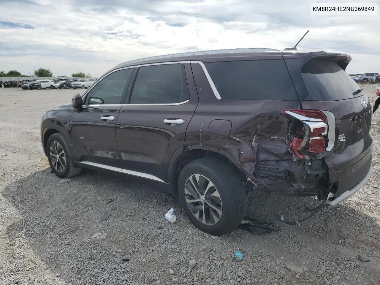 2022 Hyundai Palisade Sel VIN: KM8R24HE2NU369849 Lot: 69747244