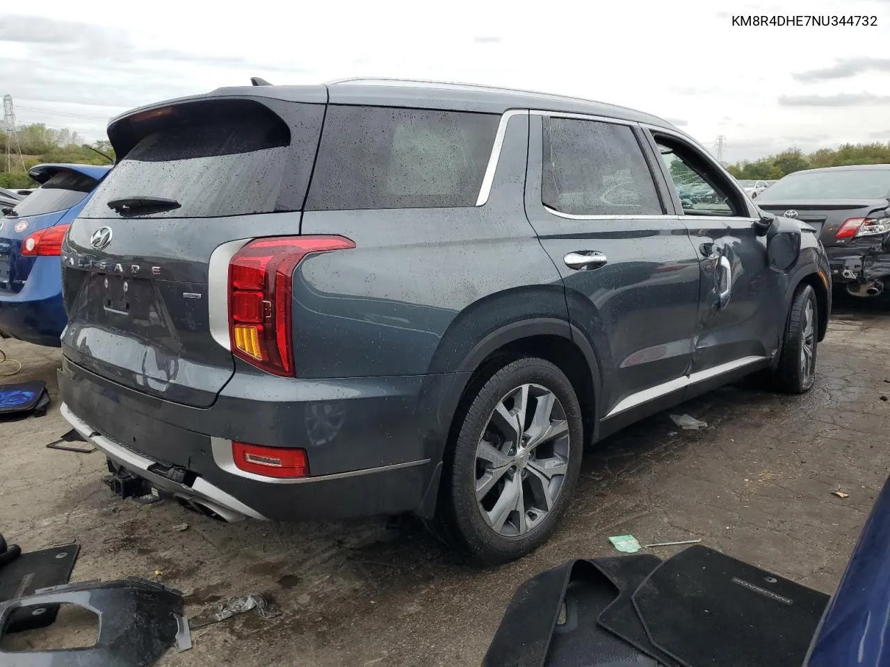 2022 Hyundai Palisade Sel VIN: KM8R4DHE7NU344732 Lot: 70246174