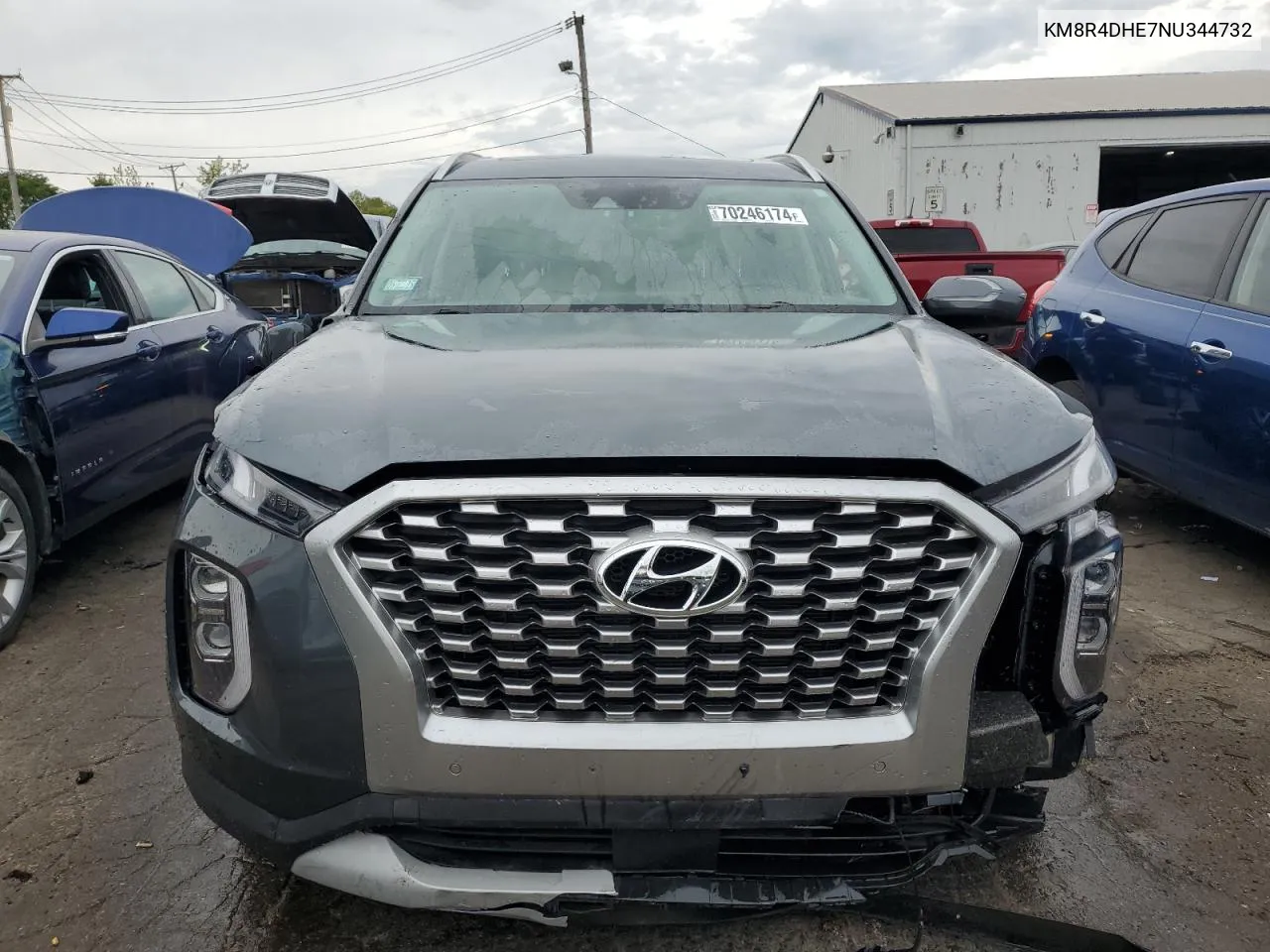 2022 Hyundai Palisade Sel VIN: KM8R4DHE7NU344732 Lot: 70246174