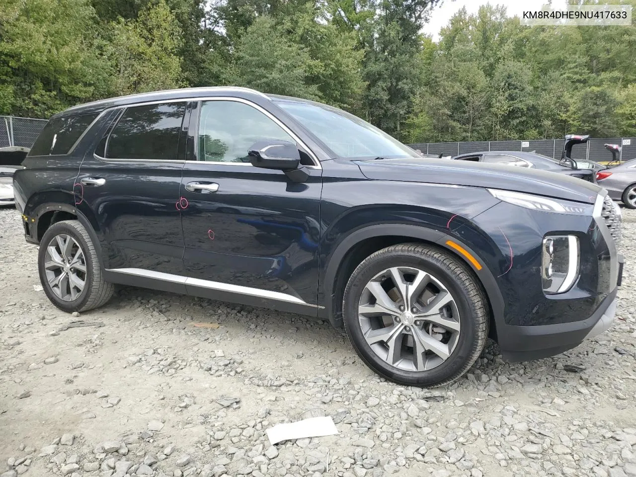 2022 Hyundai Palisade Sel VIN: KM8R4DHE9NU417633 Lot: 71529304