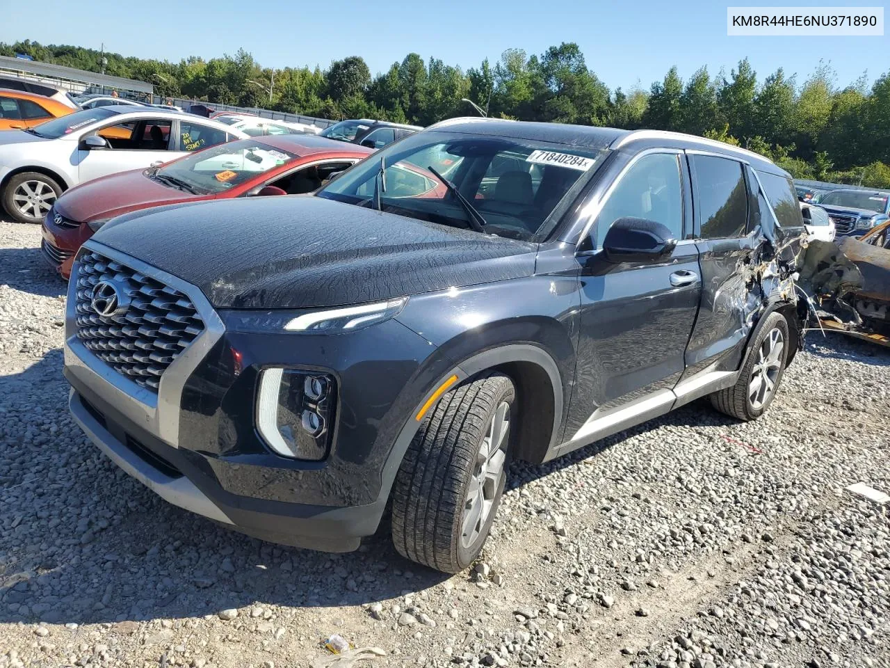 2022 Hyundai Palisade Sel VIN: KM8R44HE6NU371890 Lot: 71840284