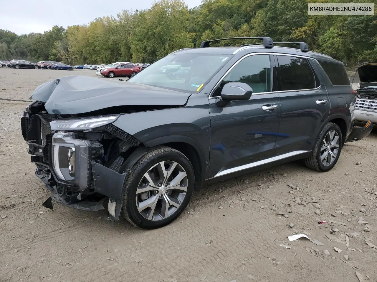 2022 Hyundai Palisade Sel VIN: KM8R4DHE2NU474286 Lot: 72725904